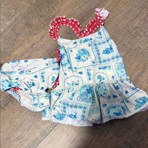 SweetHoney Floral and Gingham Swim Diaper Cover